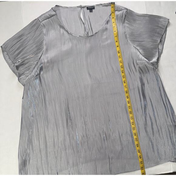 Torrid Womens 4 Top Iridescent Feminine Romantic Fairy Whimsical Dainty Sheer - Picture 3 of 9